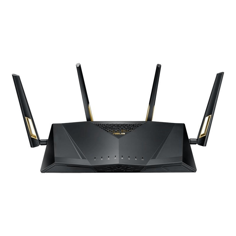 Asus RT-AX88U Wireless Router - Dual-band 2.4 GHz and 5GHz Gigabit Ethernet Black 90IG0820-MO3A00