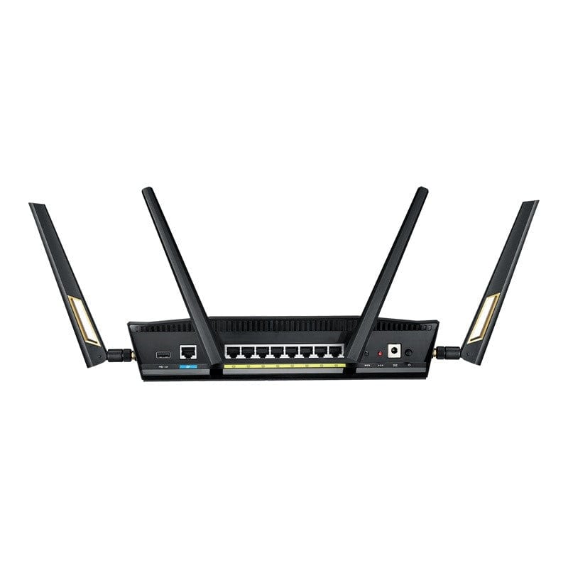 Asus RT-AX88U Wireless Router - Dual-band 2.4 GHz and 5GHz Gigabit Ethernet Black 90IG0820-MO3A00