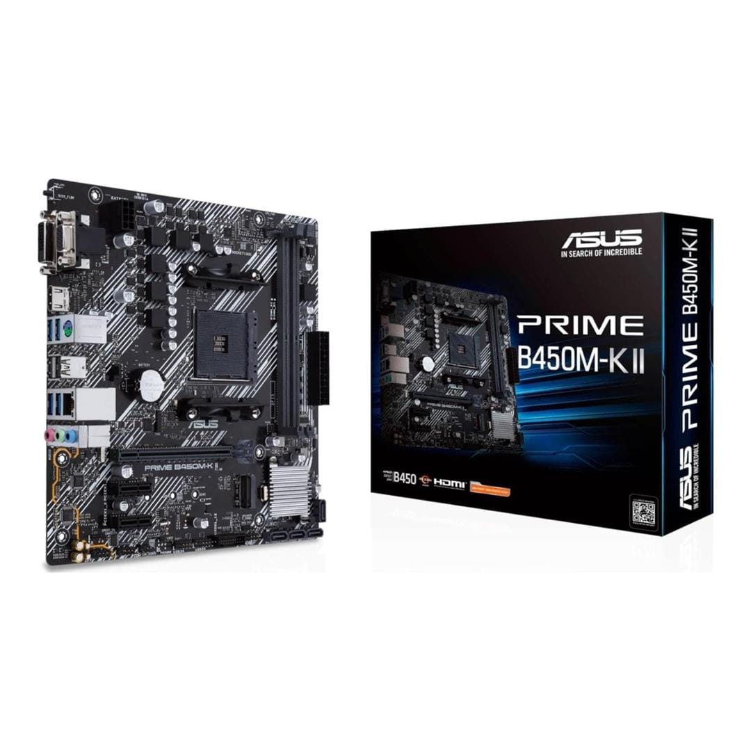 Asus Prime B450M-K II AMD Socket AM4 micro ATX Motherboard 90MB1600-M0EAY0