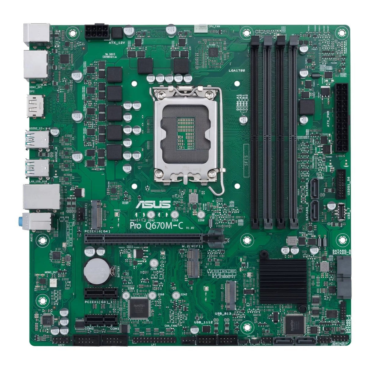 ASUS Pro Q670M-C-CSM Intel LGA 1700 micro ATX Motherboard