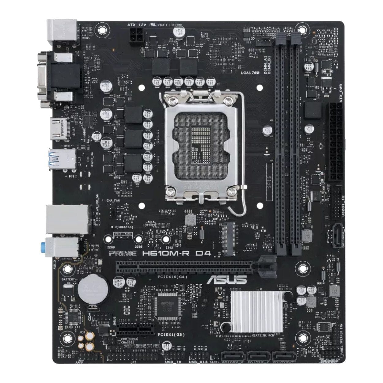 ASUS Prime H610M-R D4 Intel LGA 1700 micro ATX Motherboard