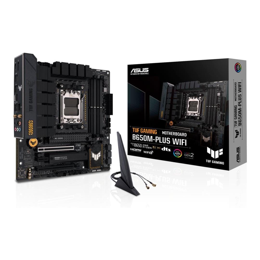 ASUS TUF Gaming B650M-PLUS Wi-Fi AMD Socket AM5 micro ATX Motherboard 90MB1BF0-M0EAY0
