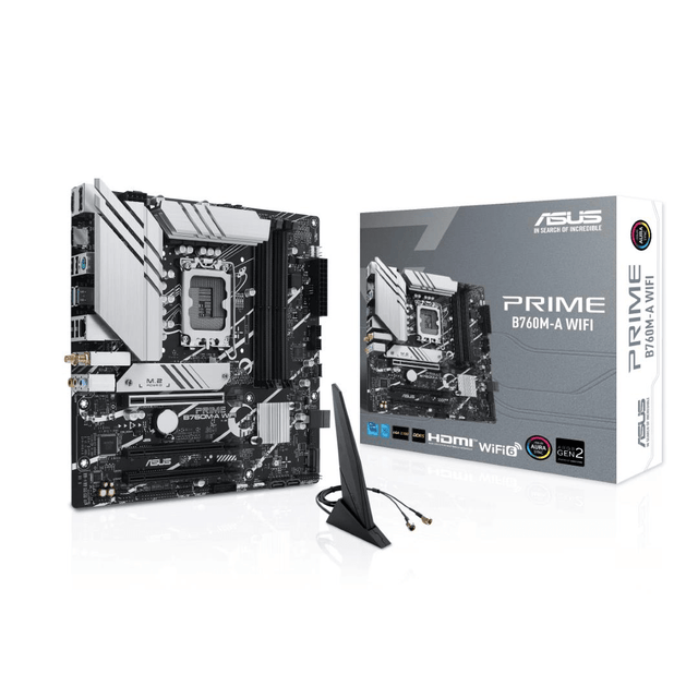 Asus Prime B760M-A Wi-Fi D4 Intel LGA 1700 micro ATX Motherboard 90MB1CX0-M0EAY0