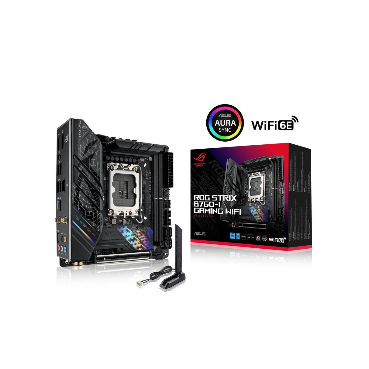 ASUS ROG Strix B760-I Gaming Wi-Fi Intel LGA 1700 mini ITX Motherboard 90MB1D90-M0EAY0