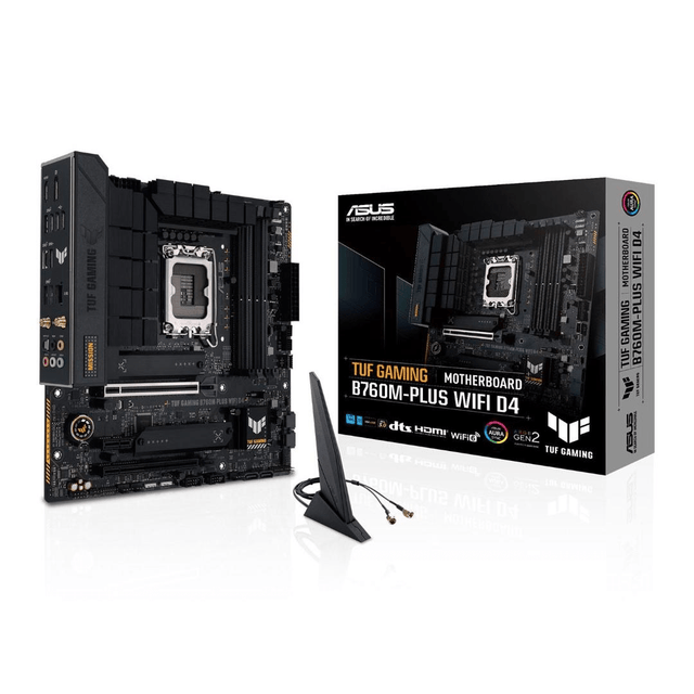 Asus TUF Gaming B760M-Plus Wi-Fi D4 Intel LGA 1700 micro ATX Motherboard 90MB1DG0-M0EAY0