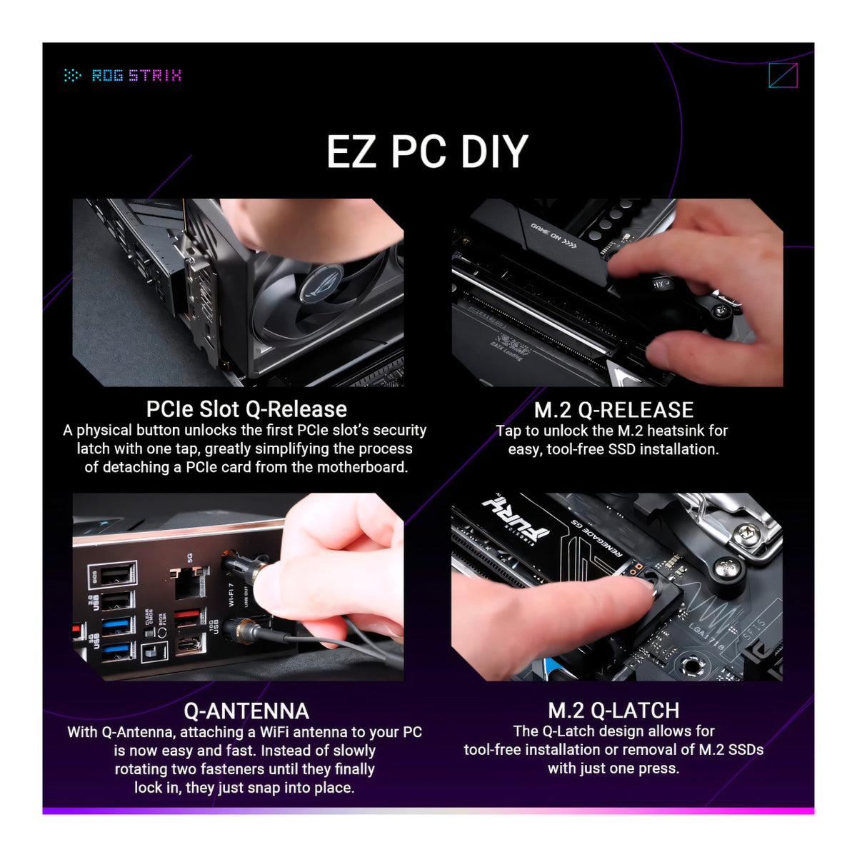 ASUS ROG STRIX B850-F Gaming Wi-Fi7 NEO AMD AM5 ATX Motherboard 90MB1NX0-M0VAY0