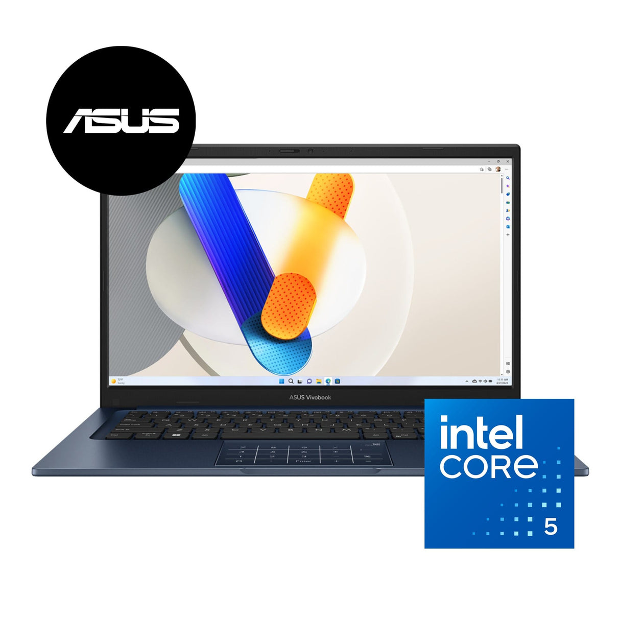 ASUS Vivobook 14 X1404VAP 14-inch FHD Laptop - Intel Core 5 120U 512GB SSD 8GB RAM Win 11 Home Quiet Blue
