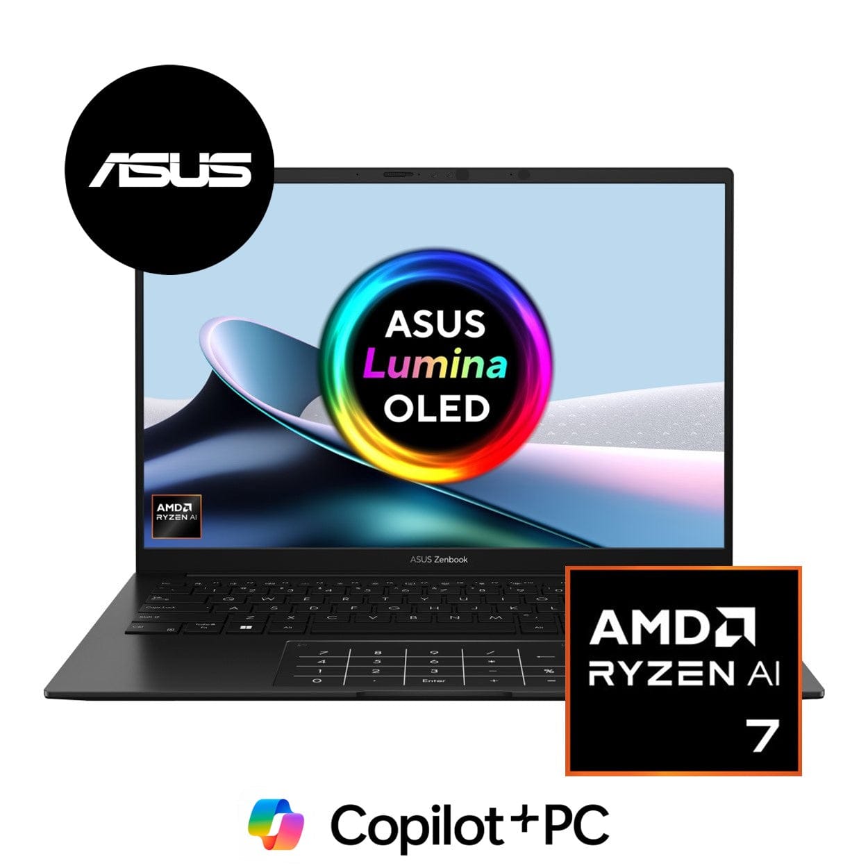 ASUS Zenbook 14 OLED UM3406KA 14-inch WUXGA AI Laptop - AMD Ryzen