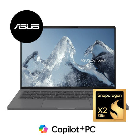 ASUS Zenbook A14 OLED UX3407NA 14-inch WUXGA AI Laptop - Snapdragon X2 Elite 512GB SSD 16GB RAM Win 11 Home