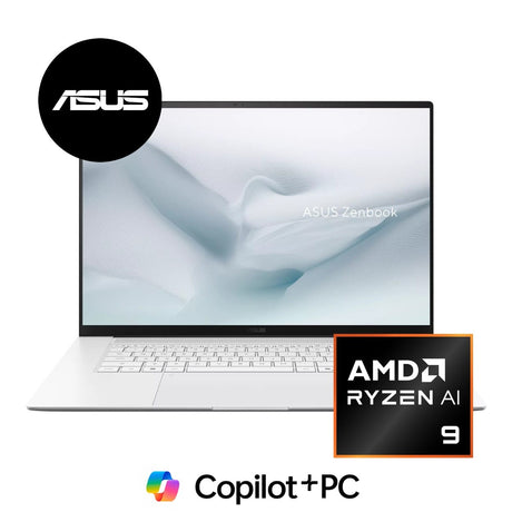 ASUS Zenbook S 16 UM5606GA 16-inch 3K AI Laptop - AMD Ryzen 9 HX 470 1TB SSD 16GB RAM Win 11 Home White