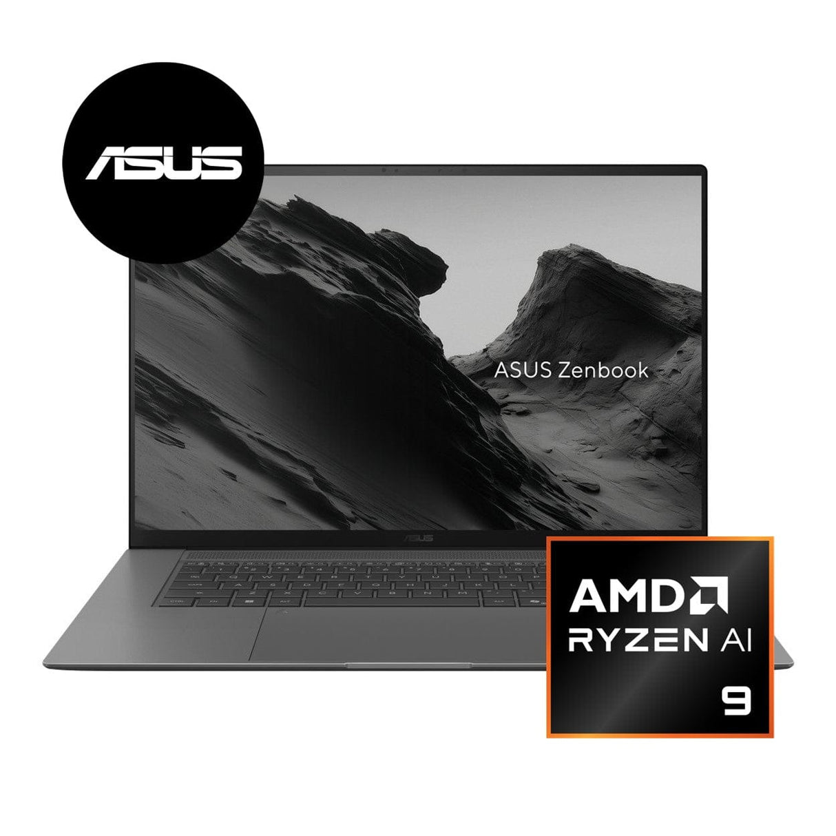 ASUS Zenbook S 16 UM5606GA 16-inch WQXGA+ AI Laptop - AMD Ryzen 9 465 2TB SSD 32GB RAM Win 11 Pro Grey