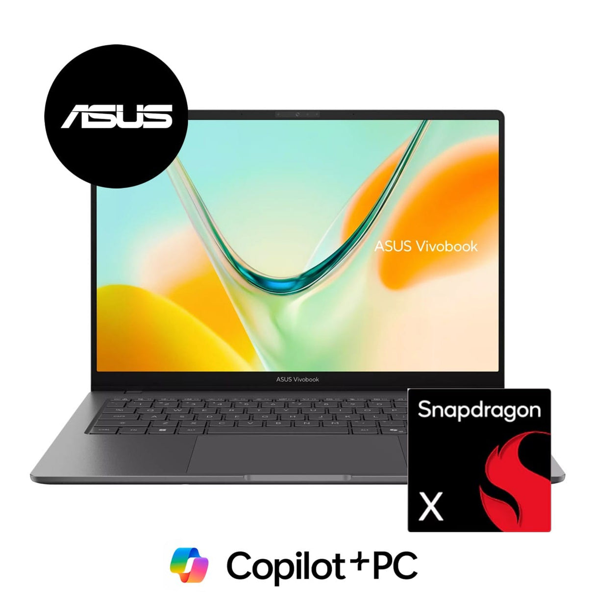 ASUS Vivobook S14 S5408QA 14-inch FHD+ AI Laptop - Snapdragon X 512GB SSD 16GB RAM Win 11 Home Grey