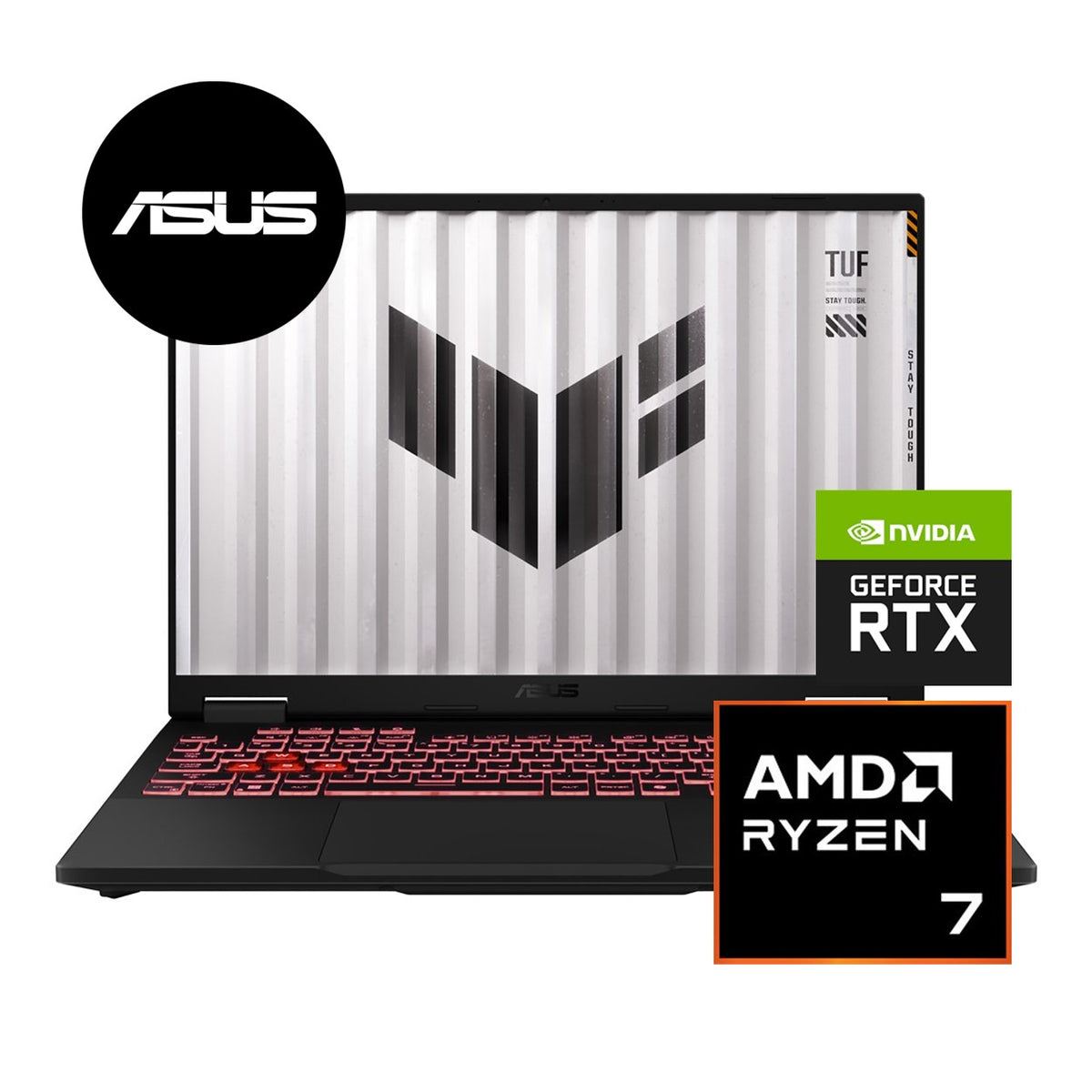ASUS TUF Gaming A16 FA608UHI 16-inch WQXGA AI Laptop - AMD Ryzen 7 253 512GB SSD 16GB RAM RTX 5050 Win 11 Home Jaeger Grey