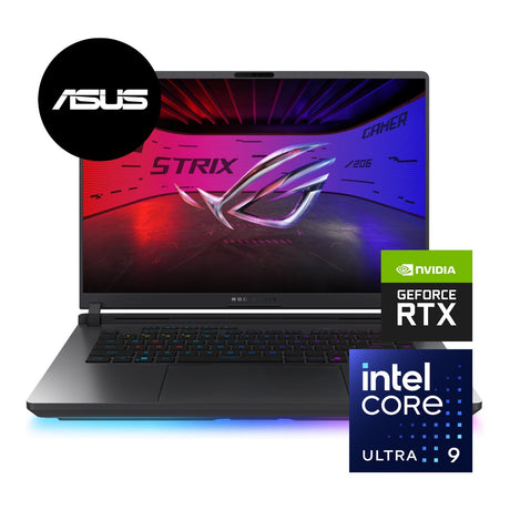 ASUS ROG Strix G16 G615LP 16-inch WQXGA AI Laptop - Intel Core Ultra 9 290HX Plus 1TB SSD 16GB RAM RTX 5070 Win 11 Home Eclipse Grey