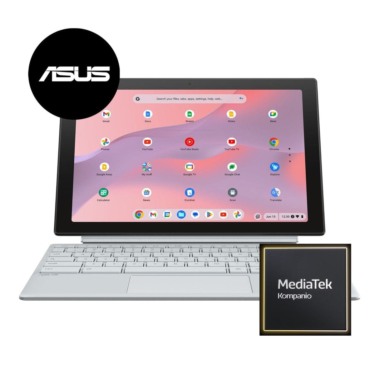 ASUS Chromebook CM30 10.5-inch WUXGA Detachable 2-in-1 Laptop - MediaTek Kompanio 520 64GB eMMC 4GB RAM ChromeOS