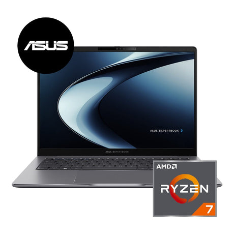 ASUS ExpertBook P3 PM3406CHAP 14-inch WUXGA AI Laptop - AMD Ryzen 7 8840HS 512GB SSD 16GB RAM Win 11 Home Misty Grey