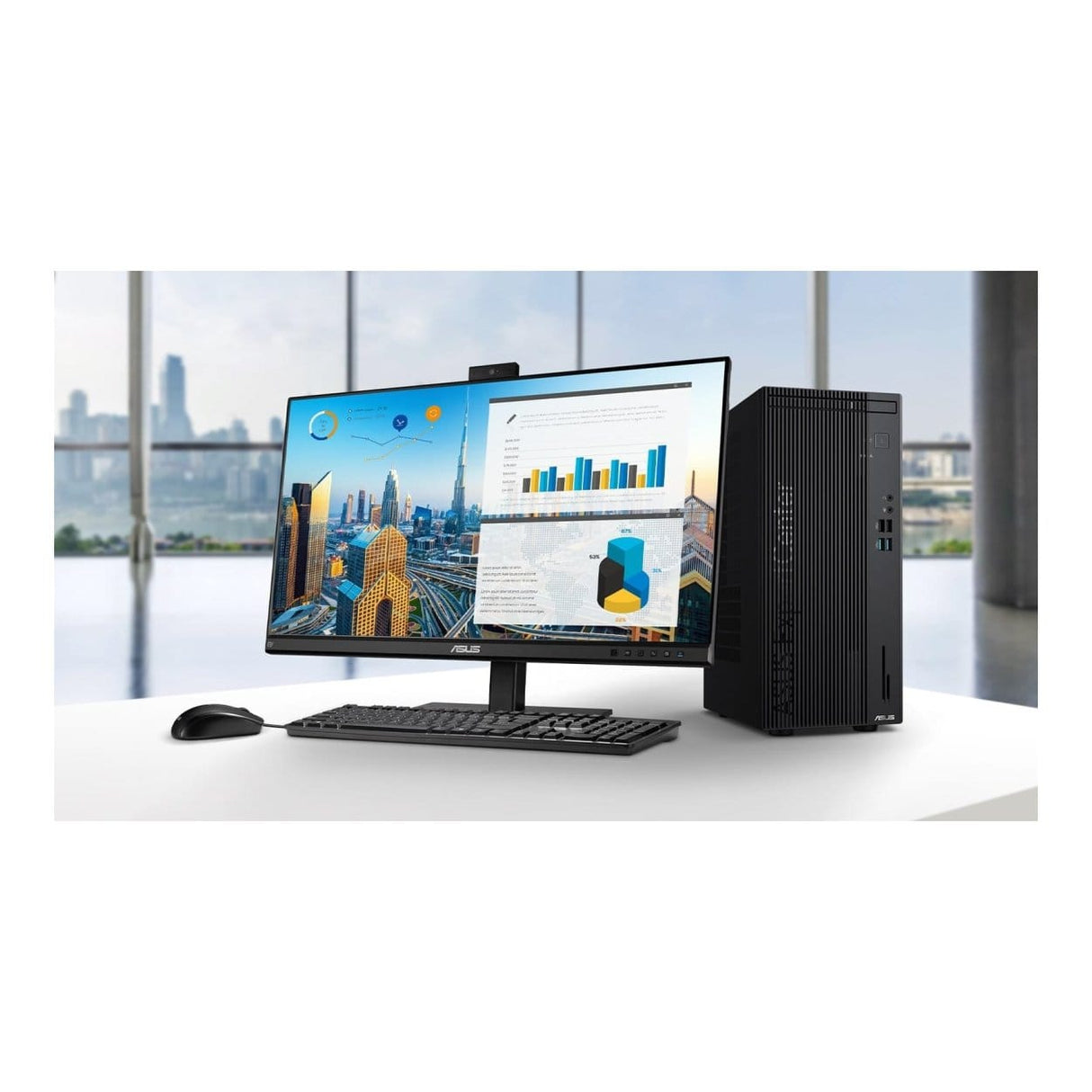 ASUS ExpertCenter D5 D501MER Mini Tower PC - Intel Core i5-14400 512GB SSD 8GB RAM Win 11 Pro