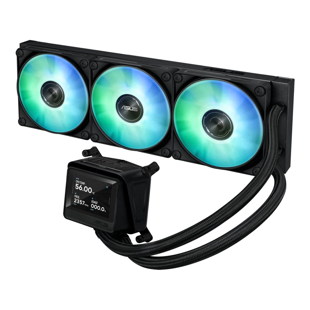 ASUS MAX Gaming LC 360 ARGB LCD 120mm CPU Liquid Cooler Black 90RC01G1-B0EAY0