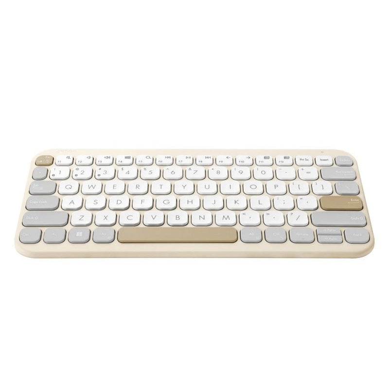 ASUS KW100 Marshmallow Wireless Keyboard - Oatmilk 90XB0880-BKB000