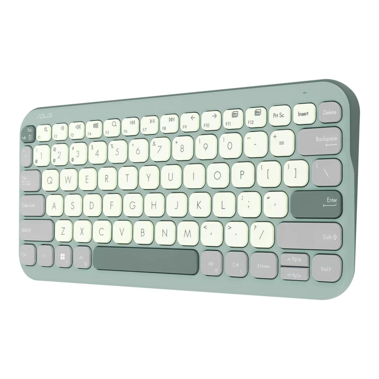 ASUS Marshmallow KW100 Wireless Bluetooth Keyboard Green Tea Latte 90XB0880-BKB140