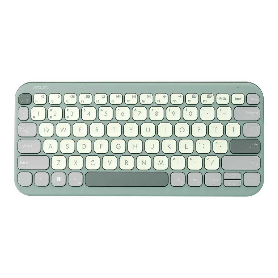 ASUS Marshmallow KW100 Wireless Bluetooth Keyboard Green Tea Latte 90XB0880-BKB140