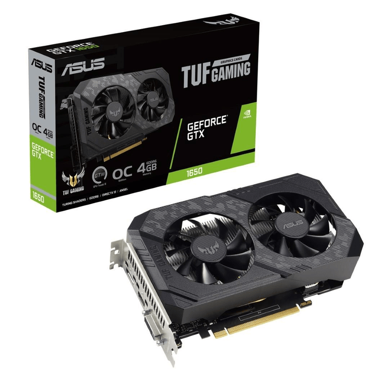 Asus TUF Gaming V2 OC Edition Nvidia GeForce GTX 1650 4GB GDDR6 Graphics Card 90YV0GX2-M0NA00