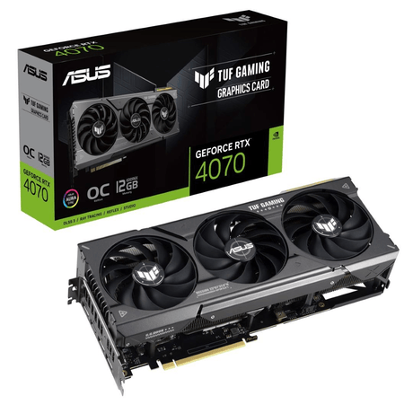Asus TUF Gaming GeForce RTX 4070 12GB GDDR6X OC Edition Graphics Card 90YV0IZ0-M0NA00