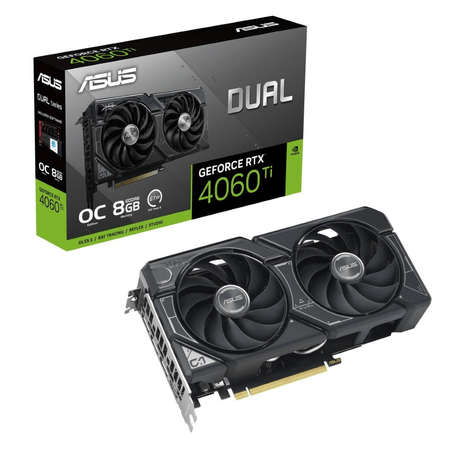 Asus Dual GeForce RTX 4060 Ti OC Edition 8GB GDDR6 Graphics Card 90YV0J40-M0NA00