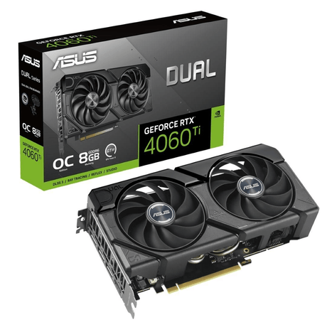 ASUS Dual Nvidia GeForce RTX 4060 Ti EVO OC Edition 8GB GDDR6 Graphics Card 90YV0J49-M0NA00