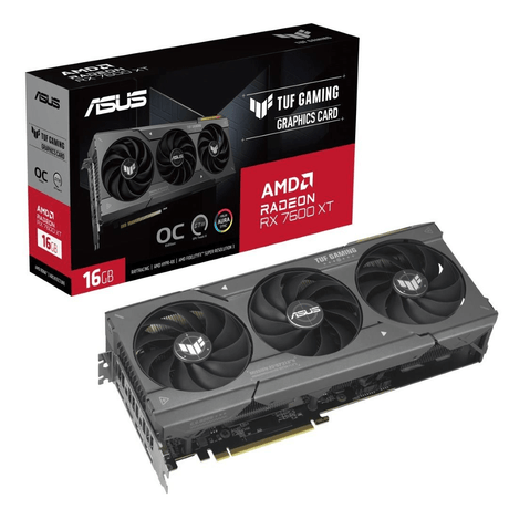 ASUS TUF Gaming Radeon RX 7600 XT OC Edition 16GB GDDR6 Graphics Card 90YV0K20-M0NA00