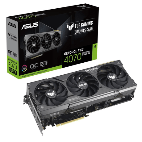 ASUS TUF Gaming RTX 4070 SUPER OC Edition 12GB GDDR6X Graphics Card 90YV0K80-M0NA00