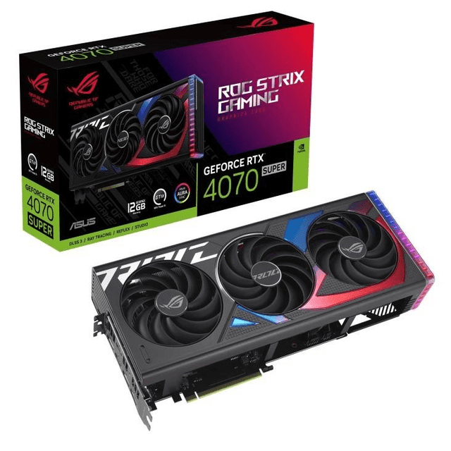 ASUS ROG Strix Nvidia GeForce RTX 4070 Super 12GB GDDR6X Graphics Card 90YV0KD1-M0NA00