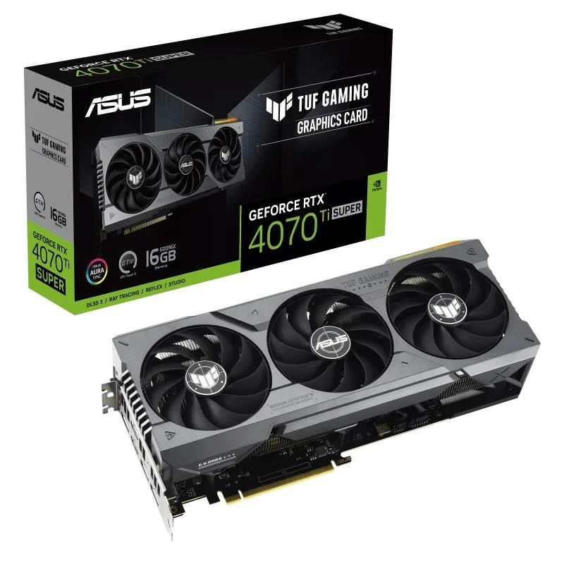 ASUS TUF Gaming Nvidia GeForce RTX 4070 Ti Super 16GB GDDR6X Graphics Card 90YV0KF1-M0NA00