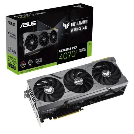 ASUS TUF Gaming Nvidia GeForce RTX 4070 Ti Super 16GB GDDR6X Graphics Card 90YV0KF1-M0NA00
