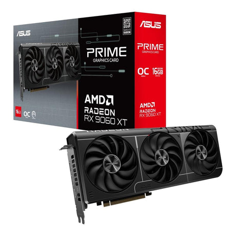ASUS Prime Radeon RX 9060 XT OC Edition 16GB GDDR6 Graphics Card 90YV0LF1-M0NA00