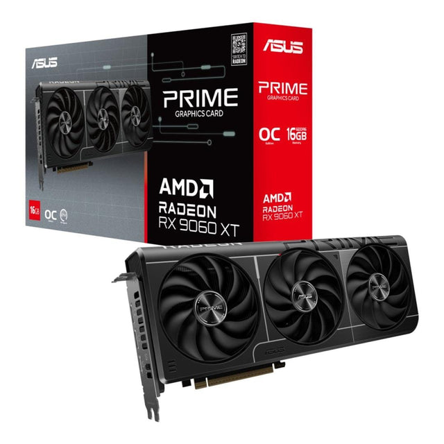 ASUS Prime Radeon RX 9060 XT OC Edition 16GB GDDR6 Graphics Card 90YV0LF1-MVAA00
