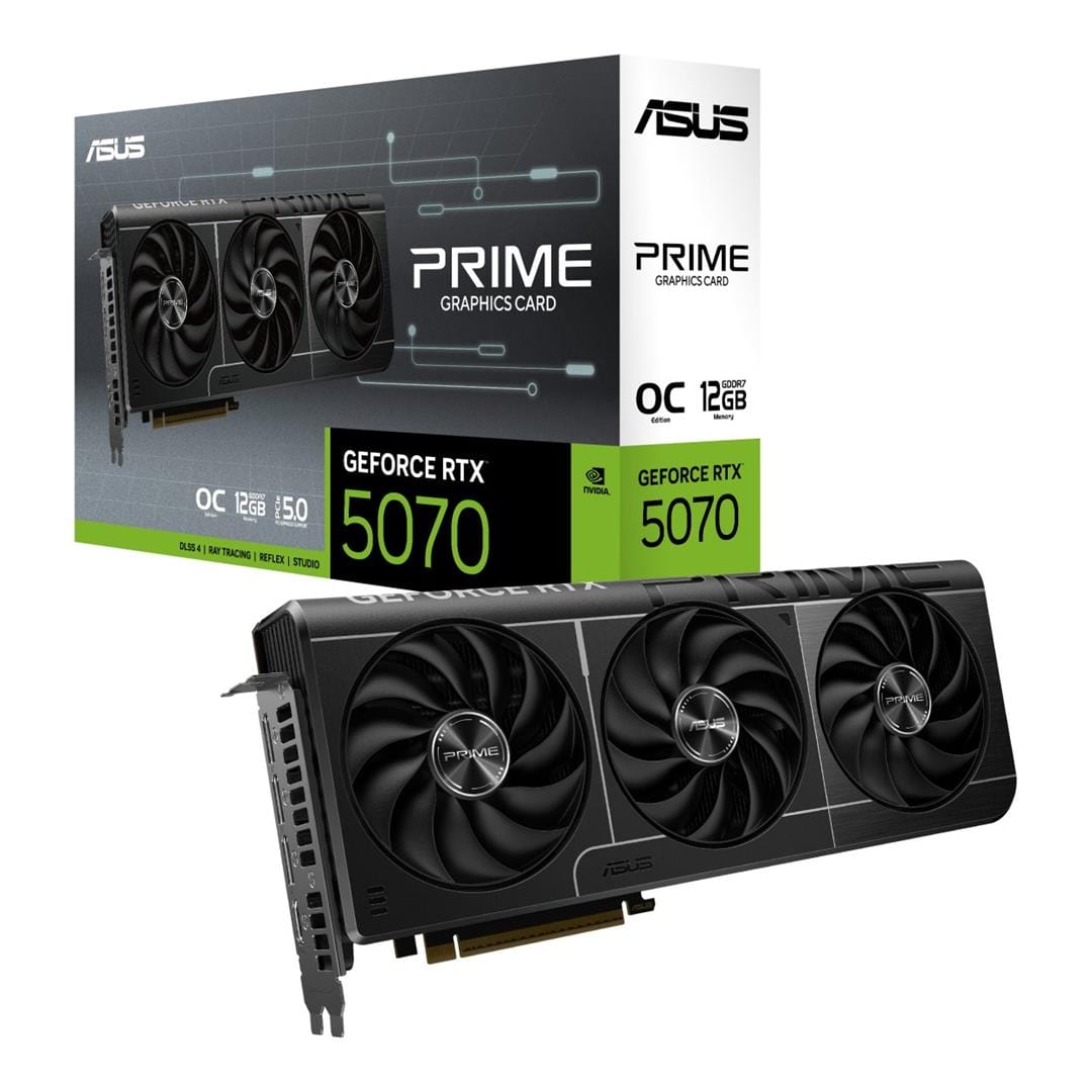 ASUS Prime GeForce RTX 5070 12GB GDDR7 Graphics Card 90YV0M10-M0NA00