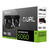 ASUS Dual GeForce RTX 5060 8GB GDDR7 Graphics Card 90YV0N13-M0NA00