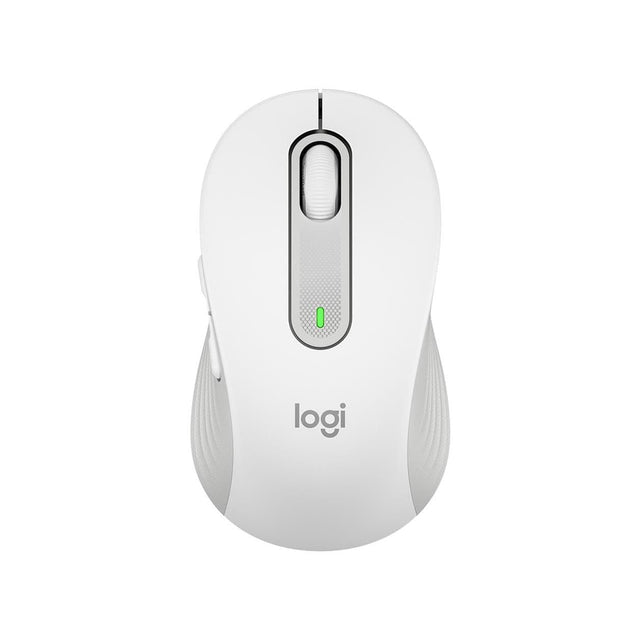 Logitech® Signature M650 Optical 2000 DPI Right-Hand RF Wireless Bluetooth Mouse White 910-006392