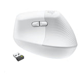 Logitech Lift Vertical Ergonomic Mouse Off White 910-006486