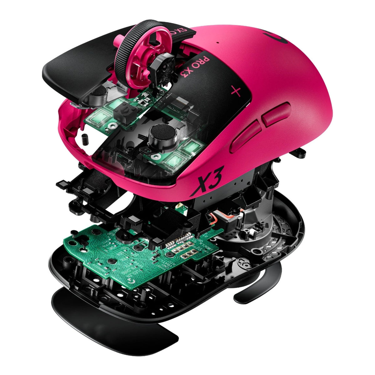 Logitech PRO X3 SUPERSTRIKE LIGHTSPEED Wireless Gaming Mouse Pink Eclipse 910-007870