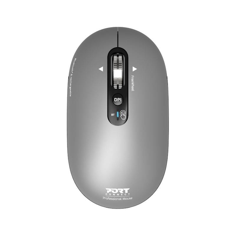 Port Designs Pure Mac 2.4 GHz USB-C Wireless Bluetooth Mouse Grey 910009