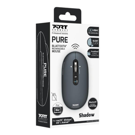 Port Designs PURE MAC Wireless Bluetooth Mouse Shadow 910501