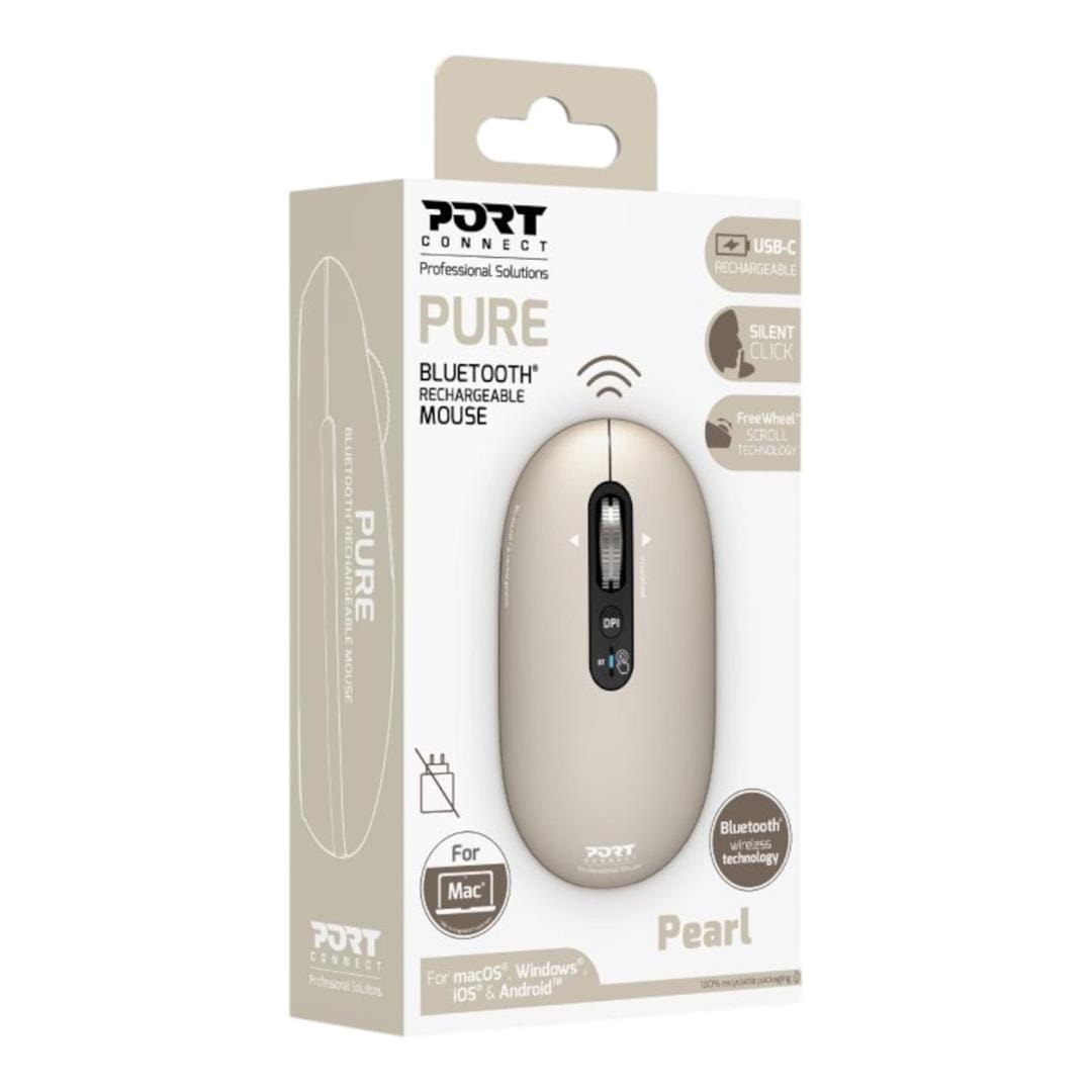 Port Designs PURE MAC Wireless Bluetooth Mouse Pearl 910504