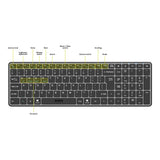 Port Designs Compact Pro Rechargeable Bluetooth Keyboard Black 911002QWI
