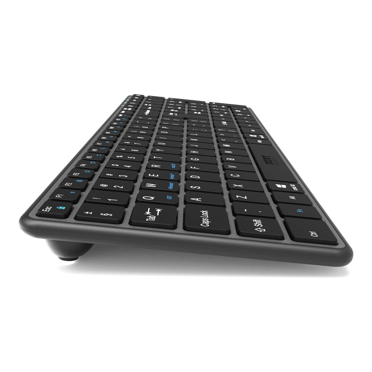 Port Designs Compact Pro Rechargeable Bluetooth Keyboard Black 911002QWI