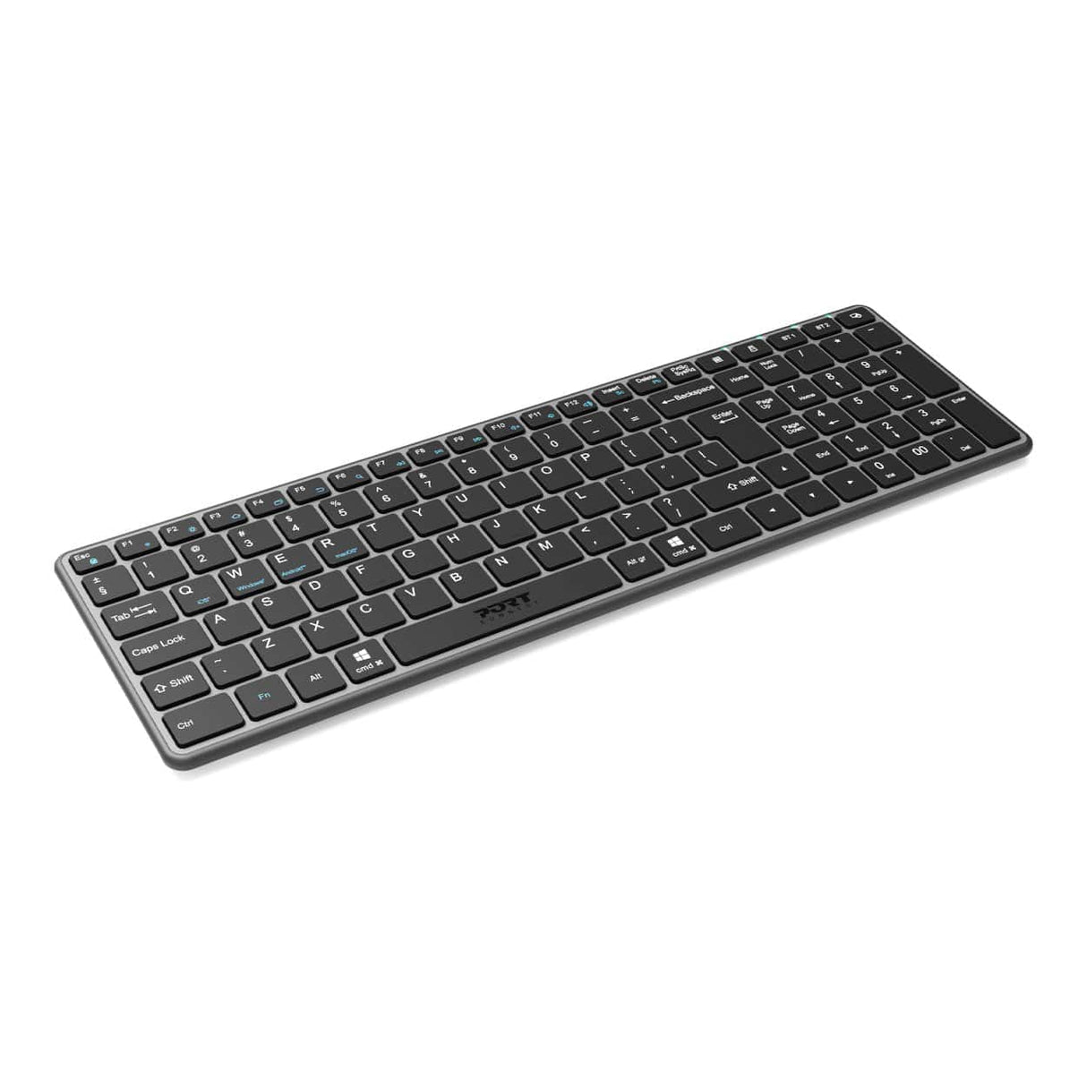 Port Designs Compact Pro Rechargeable Bluetooth Keyboard Black 911002QWI
