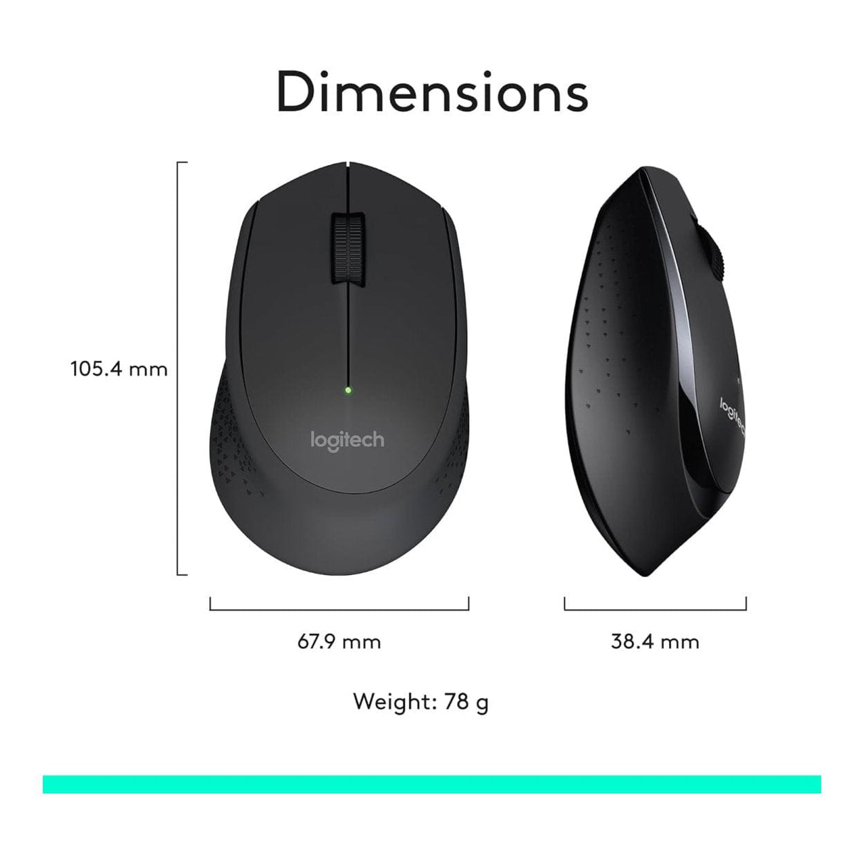 Logitech MK345 Keyboard and Mouse Combo Black 920-006489
