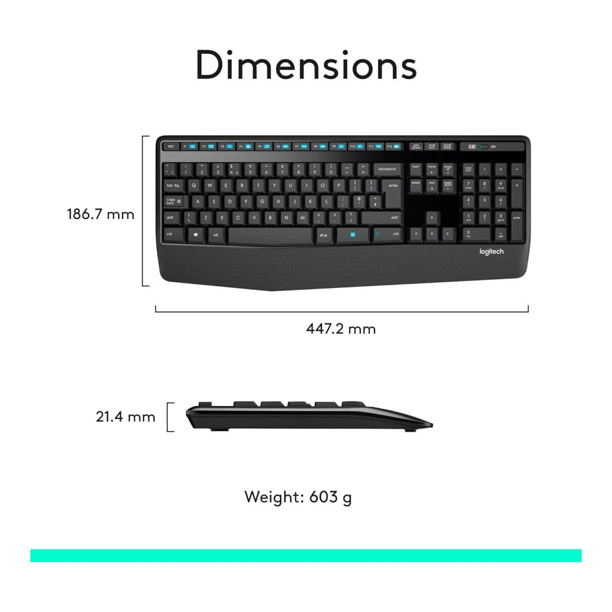 Logitech MK345 Keyboard and Mouse Combo Black 920-006489