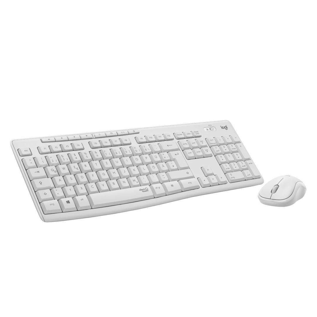 Logitech MK295 Silent Wireless Keyboard and Mouse Combo - White 920-00